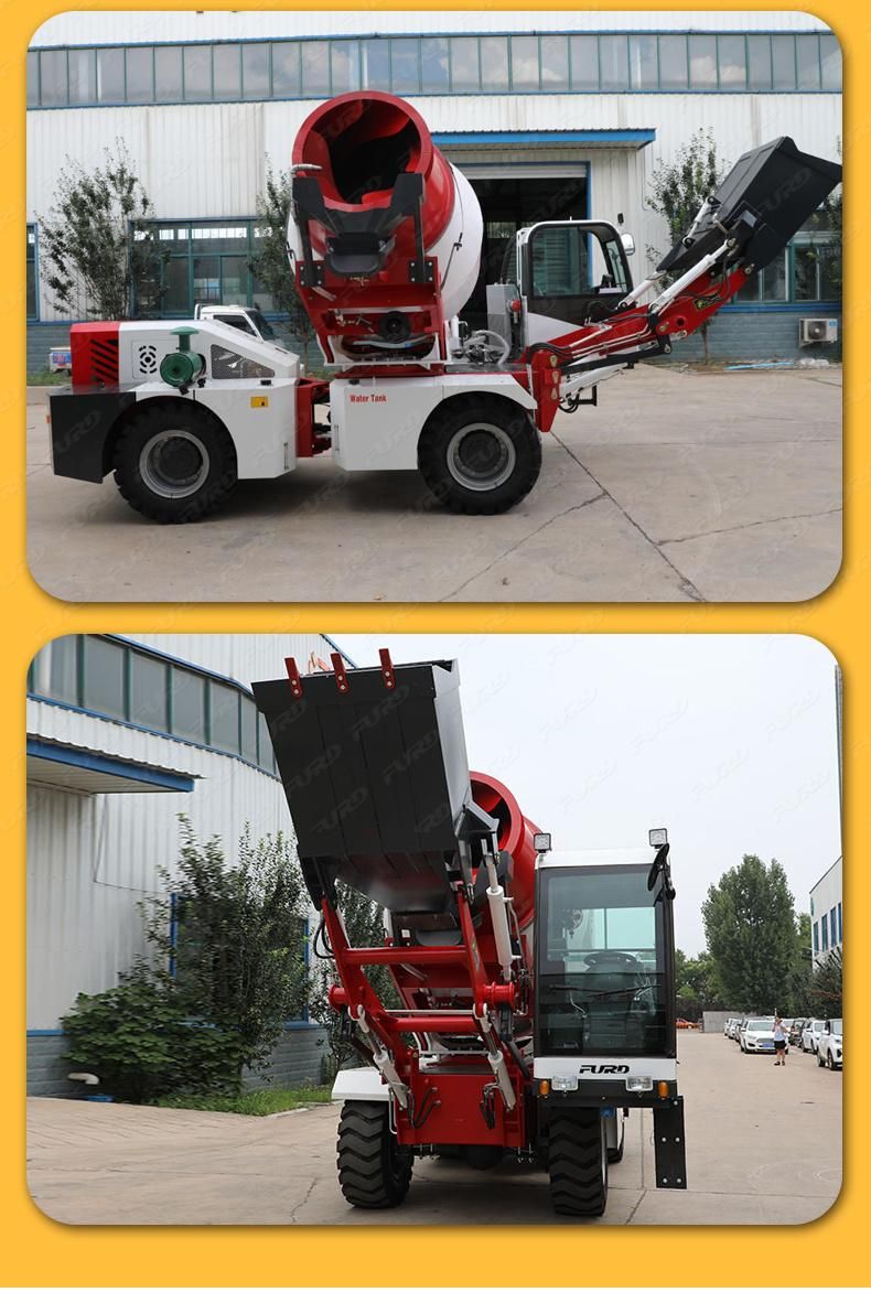 1.6 Cbm to 4cbm Self Loading Mobile Concrete Mixer Trucks