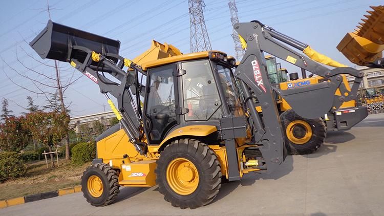 Chinese XCMG 1m3 Xt870 2.5ton Compact Tractor Backhoe Loader Made in China for Sale