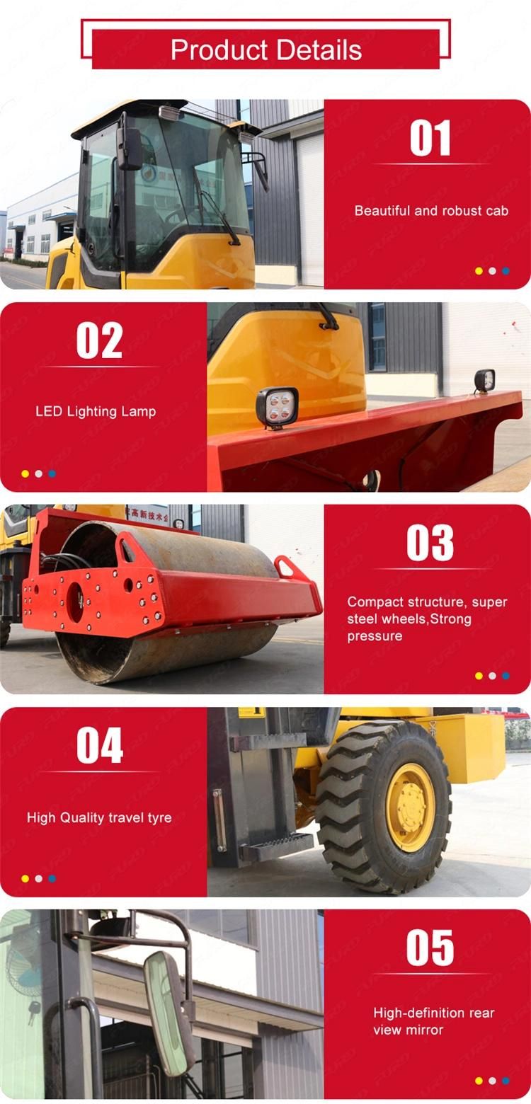 Light Weight Furd 6ton Single Smooth Wheel Vibratory Road Roller