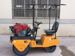 China Supply Double Drum Vibratory Road Roller 1 Ton Roller Compactor (YZ1)