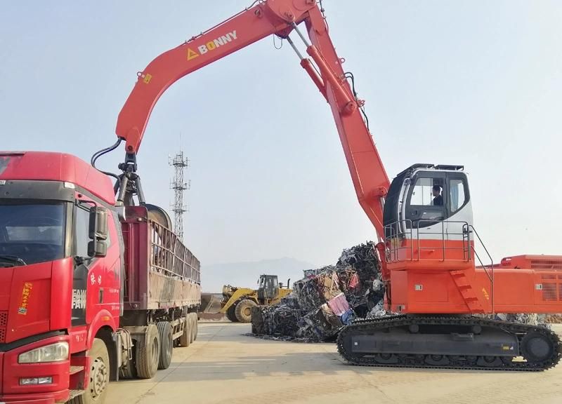 Wzy48-8c Bonny 48 Ton Hydraulic Material Handler with Rotational Orange-Peel Grapple