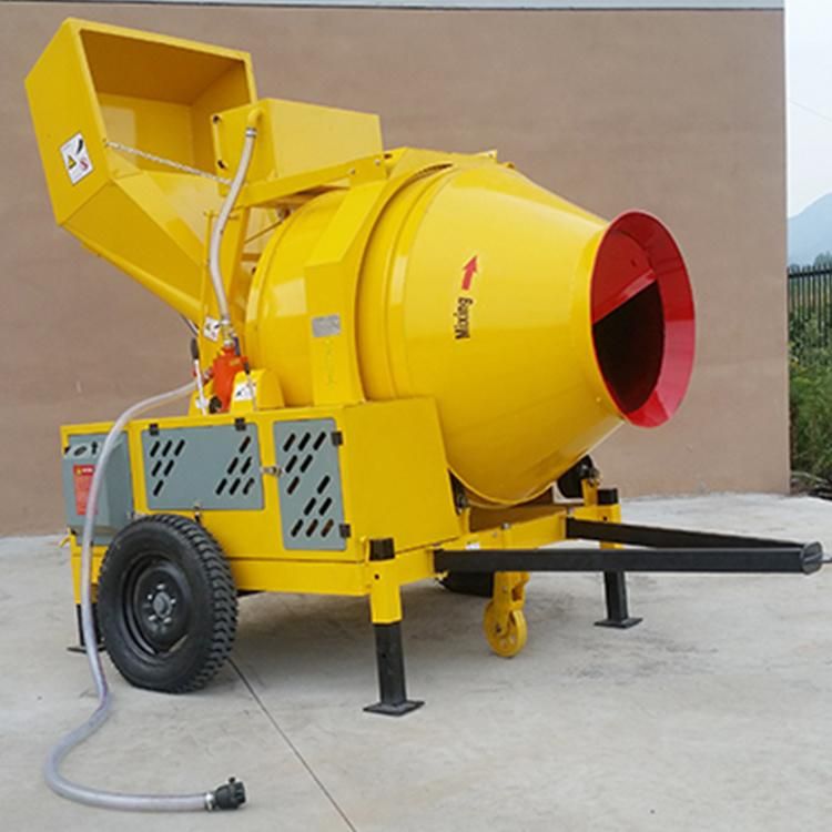 Diesel Drum Automatic Loading and Flipping Concrete Mixer 500L Is on Sale