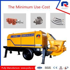 Pully Manufacture 30 M3/H Simens Motor Electric Portable Concrete Pump (HBT30.8.45)