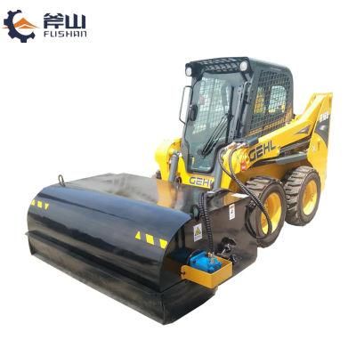 Skid Steer Attachment Bucket Broom Sweeper Street Road Sweeper