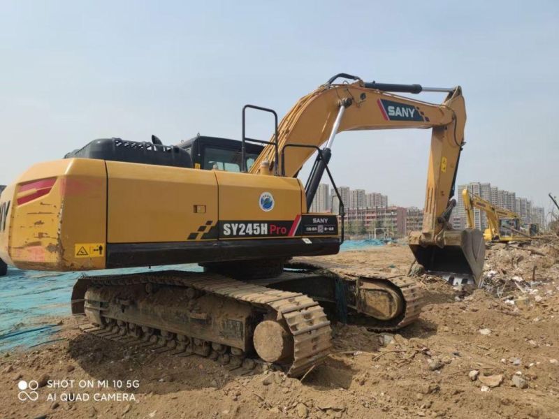 24 Ton Used Secondhand Sany Sy245h Dpc Hydraulic Crawler Track Construction Machinery Equipment Backhoe Excavadora Usada Excavatrice Excavator Large Excavators