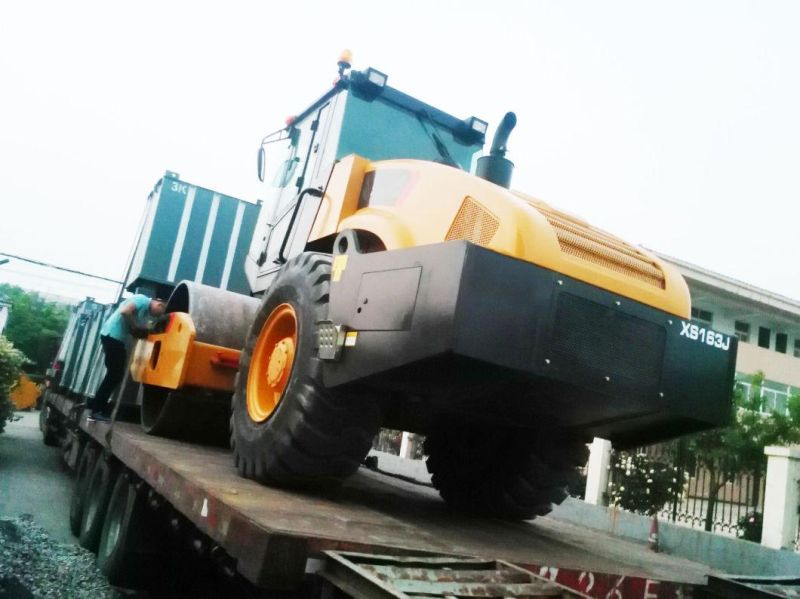 Zuzhou 16 Ton Xs163j Single Drum Vibratory Road Roller for Sale