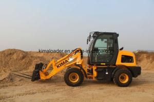 KIMA15A Farm Machinery 1.5 Ton Loader Passed Ce Test with Rops/Fops Cabin