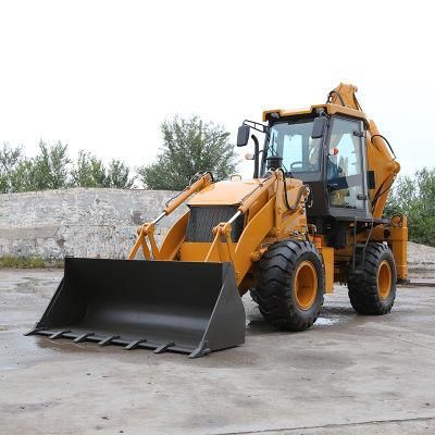 Factorydesign 2.5t High Quality Articulate Fw30-25 Small Mini Tractor Wheel Towable Backhoe Loader for Sale with Attachment List Discount Price