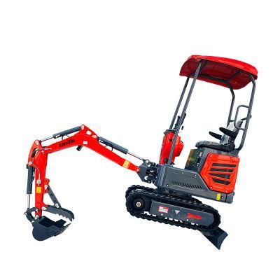China Cheap Small Digging Machine1 Ton 2 Ton Mini Excavator with Cab for Sale