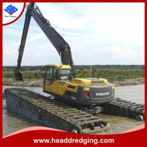 Amphibious Excavator Dredging Machine