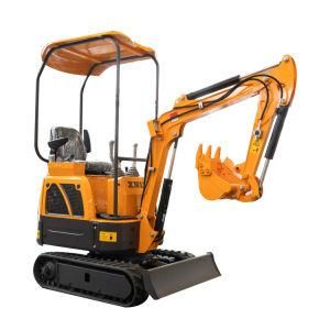 Mini Tire Excavator 1 Ton 0.8 Ton Xn12 Mini Excavator