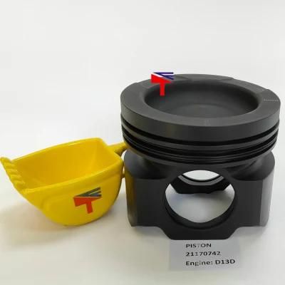 Machinery Engine Parts Piston 21170742 for Excavator Ec380d Ec460d Engine D13D Diameter 131mm