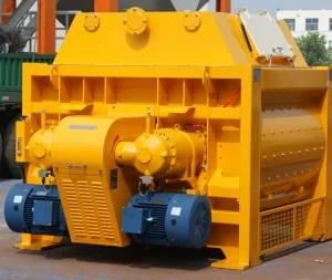 1 Cubic Yard Pan Heavy Duty Js750 Used Portable Vertical Shaft Twin Shaft Concrete Mixer Trailer for Sale