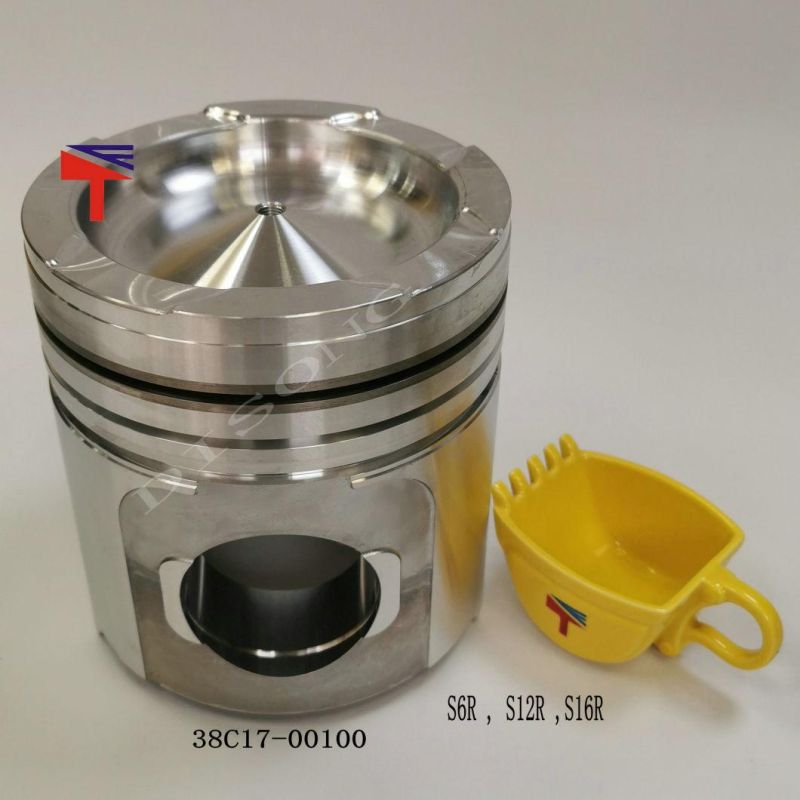 High-Performance Diesel Engine Engineering Machinery Parts Piston 38c17-00100 for Diesel Engine Parts S6r2 S12r S16r