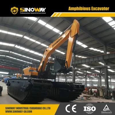 Factory Price Hyundai 20 Ton Swamp Buggy Excavator for Sale