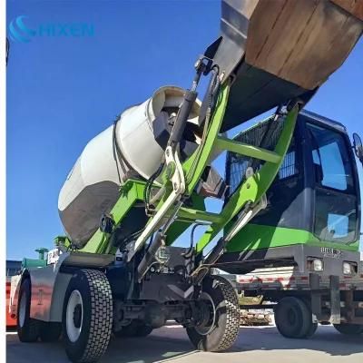 4 Cbm Concrete Mixer Truck for Sale Self Loading Automatic Feeding Mixer