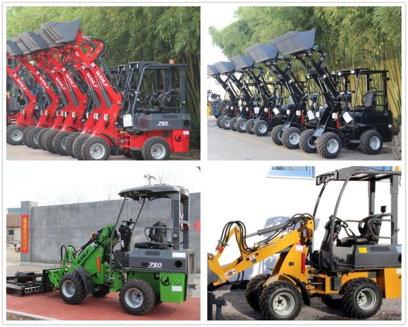 China 600kg Farm Agricultural Front End Bucket Small Mini Wheel Loader