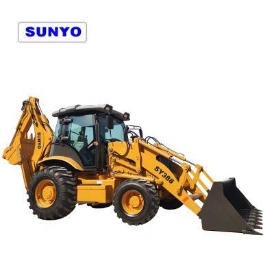 Backhoe Loader Sy388 Is Sunyo Brand Best Construction Equipment as Mini Excavator and Wheel Loader