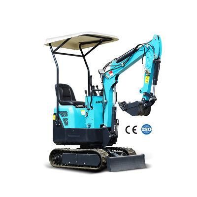 China 1 Ton Crawler Mini Excavator Price Hydraulic with Side Swing Function for Sale
