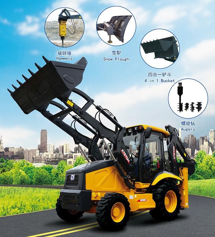 China Liugong Clg777A Sdlg B877 Mini Small Backhoe Loader 4X4 Tractor Loader Retroexcavadora Wz30-25 for Sale