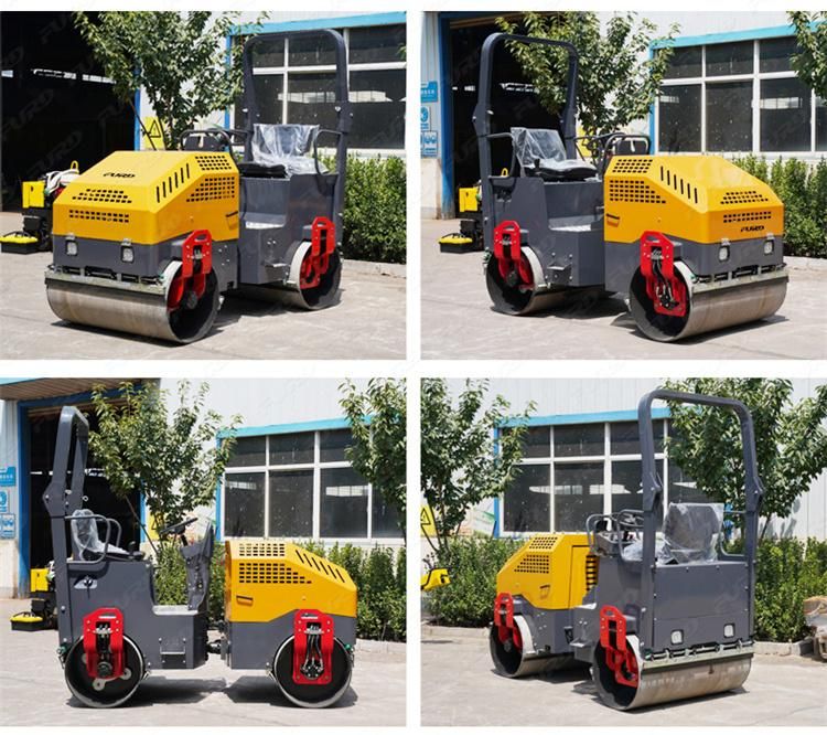 Hot Sale 2.5 Ton Diesel Double Drum Vibratory Road Roller