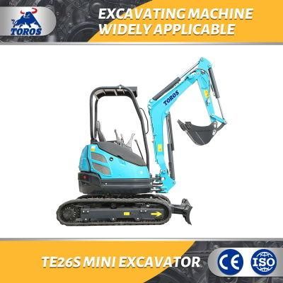 Hot Sale China 2.4 Ton 2480kg Cheap Yanmar Engine Mini Cabin Excavator Digger with Quick Hitch/Hydraulic/Crawler/CE/Diesel Gasoline