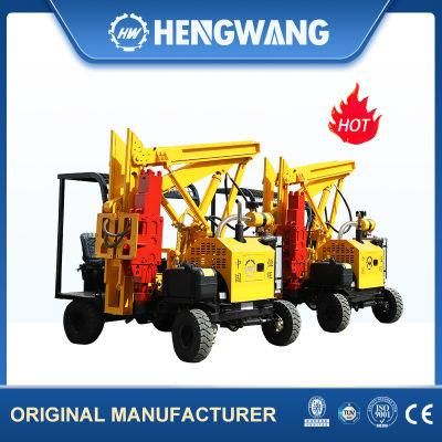 Factory Supply Guardrail Pile Driver with 3km/H Travel Speed Pile Driving
