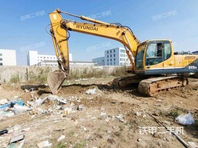 Used Mini Medium Backhoe Excavator Hyundai R215-9 Construction Machine Second-Hand