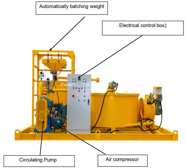 LGP500/2000/165h-E High Pressure Cement Mixing Grout Pump Plant