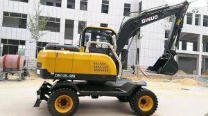 Ginuo 13.5 Tons Wheel Hydraulic Excavator on Sale
