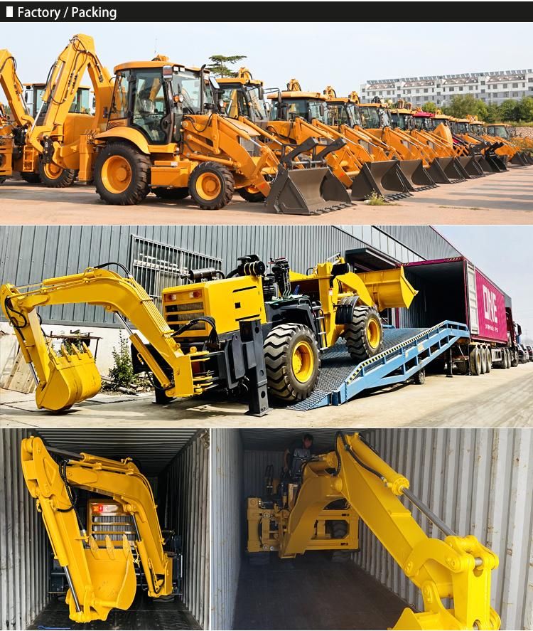 Multifunction Tractor Digging and Loader Backhoe Excavate for Sale