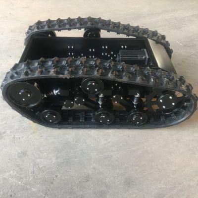 Rubber Track Undercarriage, Chassis for Small Machine (Size Adjustable)