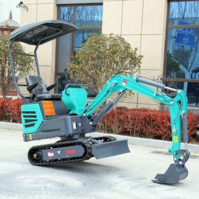 Water-Cooled Cheap Small Excavator Mini Digger 1tons 1.2tons 1.6tons