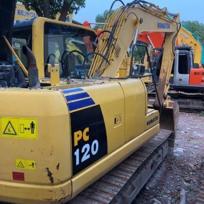 Used Komatsu PC120/PC128/PC130/PC138/PC200/PC210/PC220/PC240 Crawler Excavator with Hydraulic Breaker Line and Hammer in Good Condition