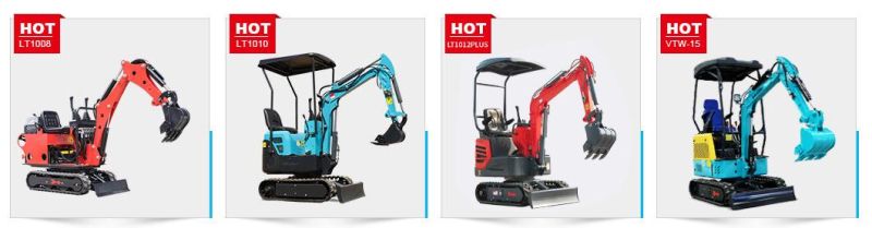 CE Approved Mini Micro Small Crawler Hydraulic Campact Excavators with Minibagger Multifunctional Attachments Digging Machine Compact Excavator