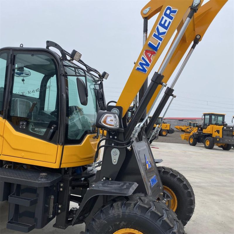 1.2/1.8/2 Ton Ultra-Low Profile Wheel Loader, Small Forklift for Basement, Mini Wheel Loader