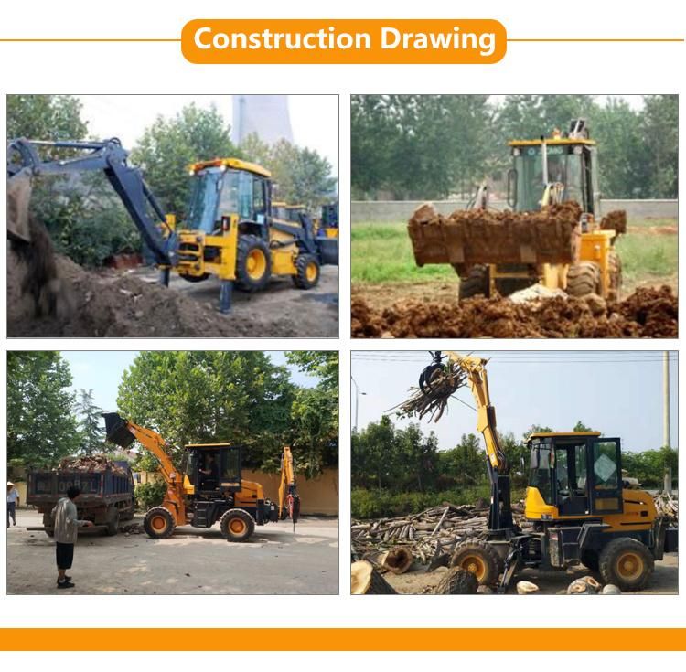 Mini Tractor Backhoe Loader Small Excavator Backhoe