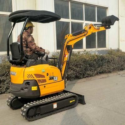 Small Scale Civil Engineering Xn18 1.8 Tons Small Excavator