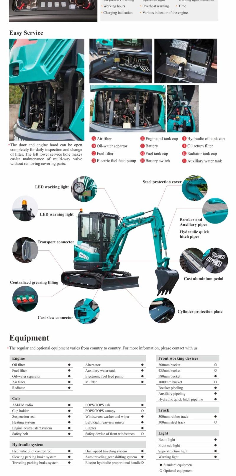 SUNWARD SWE25UF excavator crawler digger for sale with wholesale price