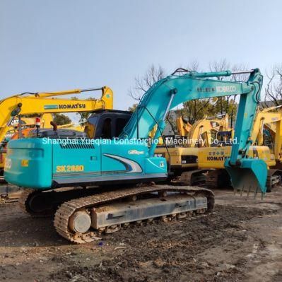 Used Excavators Kobellco Sk260d Earth-Moving Machinery Original Crawler Excavators