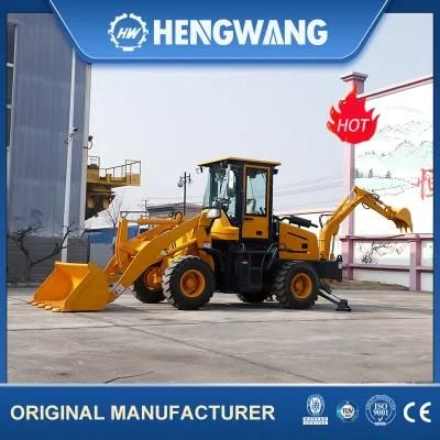 Good Quality 1m3 Loader Bucket Capacity Backhoe Loader with 28kn Digging Force