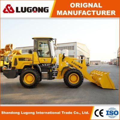 CE Approved 2ton Lugong LG938 Hand Operated Loaders with Log Grapple for Log Clamp Wood