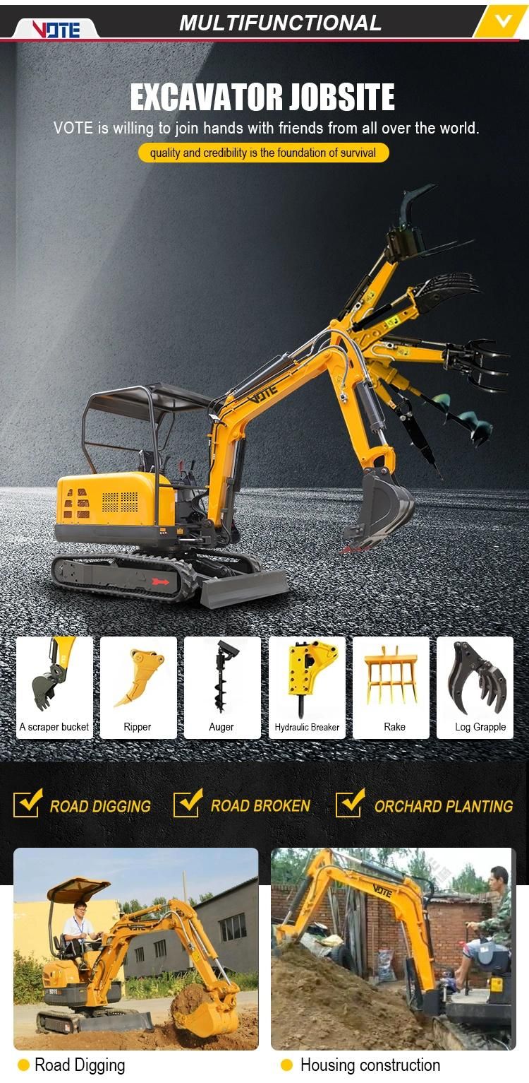 Hot Selling Small Mini Excavator with High Quality and Low Price 0.8 Ton to 3.5 Ton Small Mini Digger Mini Crawler Excavator