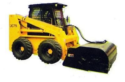 Skid Steer Loader with Big Sweeper