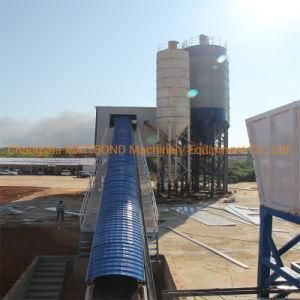 50m3/H Concrete Mixing Plant with Belt Conveyor (HZS50)
