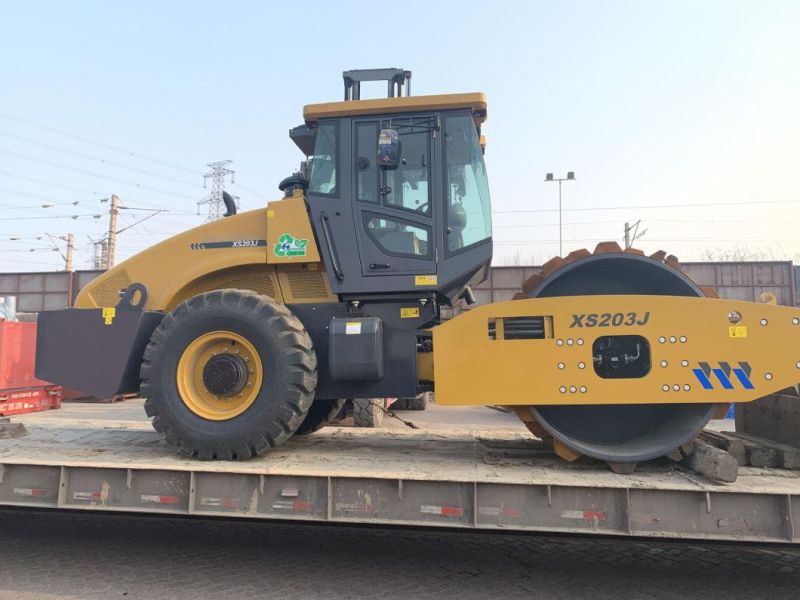 Xuzhou 20ton Single Drum Steel Road Roller Xs203j with Sheep Foot