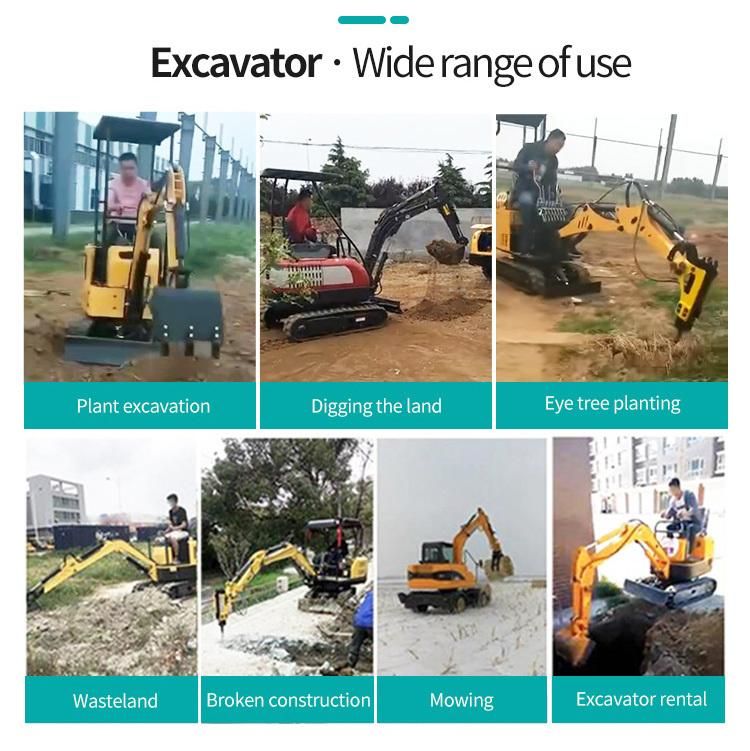 High Performance Crawler Bucket Capacity 0.1cbm Small Excavators