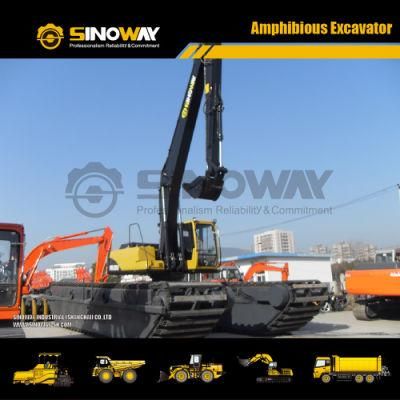 Water Excavator China Floating Dredging Excavator for Swamp and Marsh