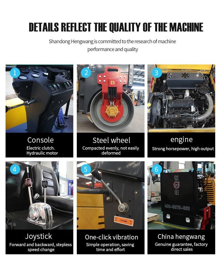 2 Ton Double Drum Road Roller, with Double Drive Hydraulic Rotation