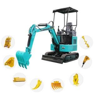 China Farming Equipment Agricultural 0.8 1ton Brand New Excavator on Wheels for Sale